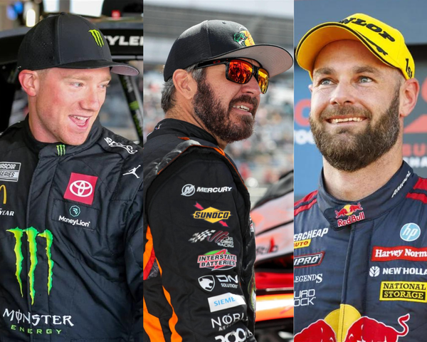 Tyler Reddick, Martin Truex Jr and Shane van Gisbergen