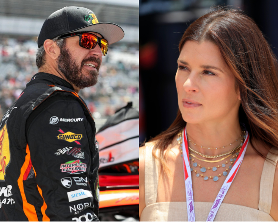 Martin Truex Jr and Danica Patrick