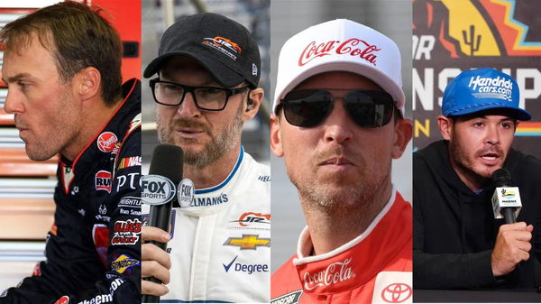 Kevin Harvick, Dale Earnhardt Jr, Denny Hamlin, Kyle Larson