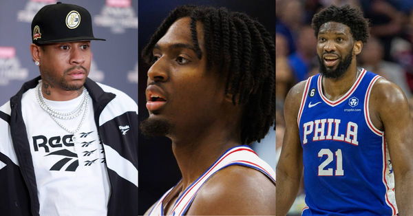 Allen Iverson, Tyrese Maxey, Joel Embiid