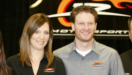 Kelley Earnhardt and Dale Earnhardt