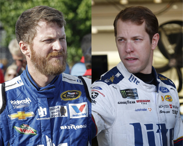 Two-time Daytona 500 winner Dale Earnhardt Jr and 2012 NASCAR Cup Series champion Brad Keselowski