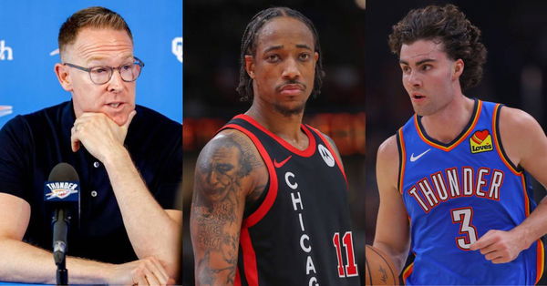 Sam Presti, DeMar DeRozan, Josh Giddey