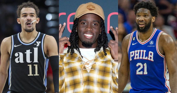 Trae Young, Kai Cenat, Joel Embiid