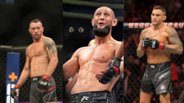 Colby Covington, Khamzat Chimaev, Dustin Poirier