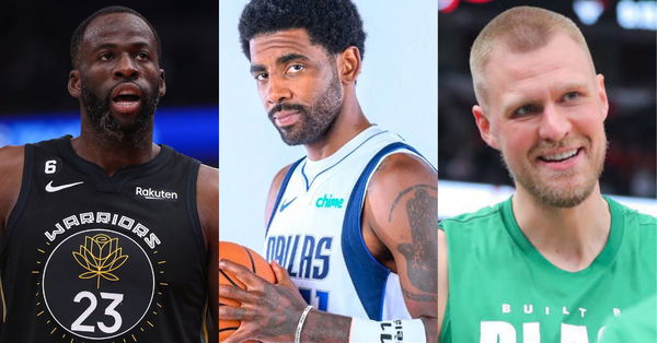 Draymond Green, Kyrie Irving, Kristaps Porzingis