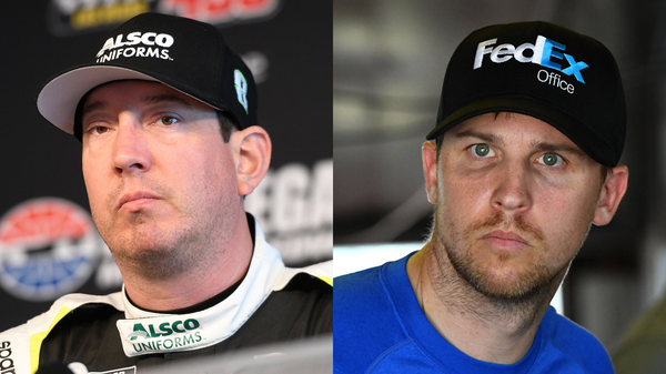 Kyle Busch and Denny Hamlin