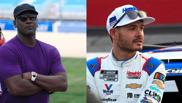 Michael Jordan and Kyle Larson