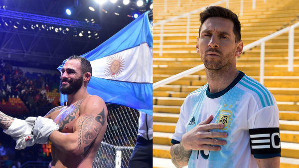 Lionel Messi and Santiago Ponzinibbio