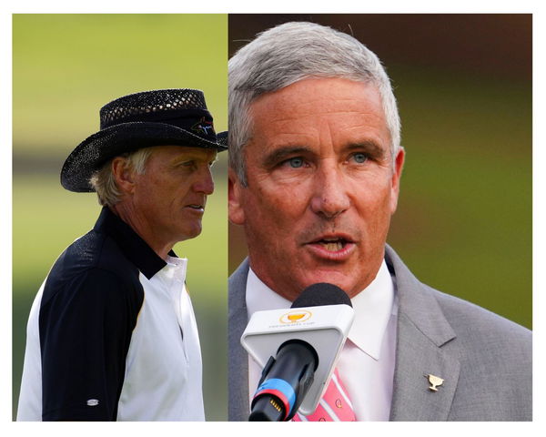 Jay Monahan and Greg Norman