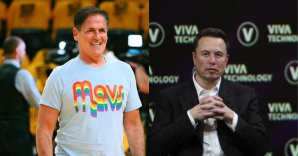 Mark Cuban and Elon Musk Collage