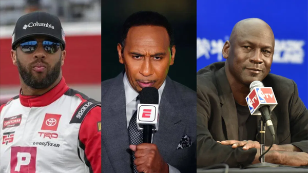 Bubba Wallace, Stephen A Smith, Michael Jordan