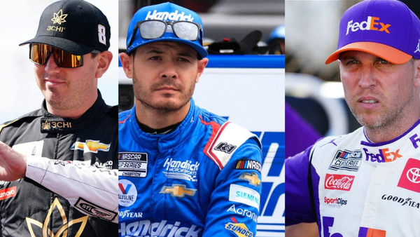 Kyle Busch, Kyle Larson, Denny Hamlin