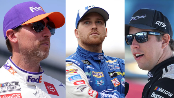 Denny Hamlin,  Chris Buescher, Brad Keselowski