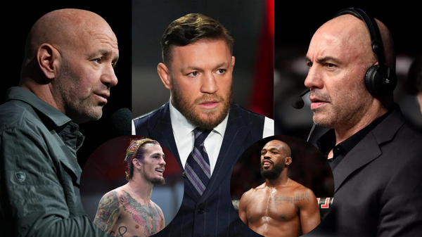 Dana WHite,Conor McGregor,Sean O&#8217;Malley,Joe Rogan,Jon Jones