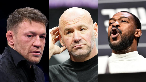 Conor McGregor,Dana White,Jon Jones