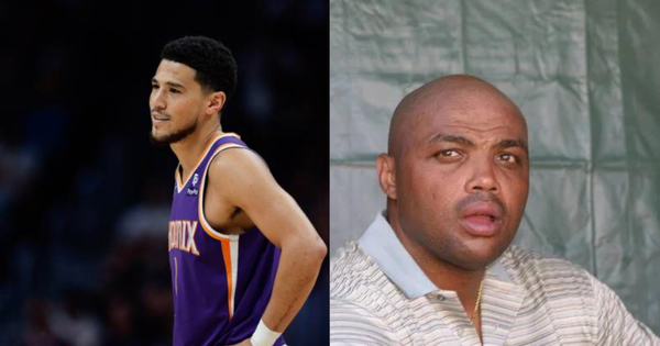 Devin Booker and Charles Barkley Collage