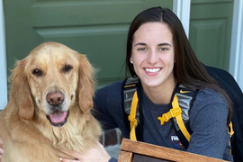 Caitlin Clark dog Bella