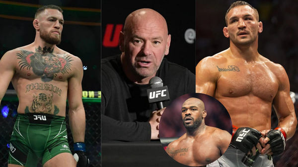 Conor Mcgregor,Dana White,Michael Chandler,Jon Jones