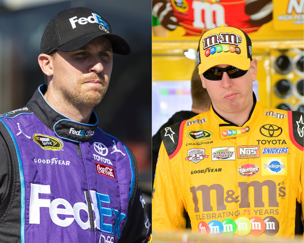 Kyle Busch and Denny Hamlin