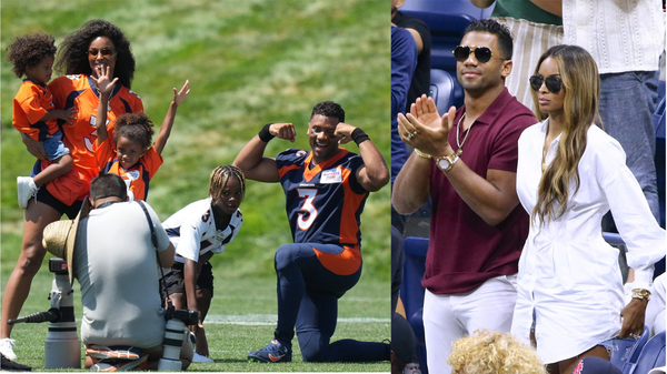 Caira and Russell Wilson and family