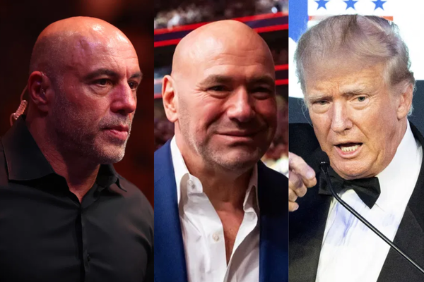 Joe Rogan, Dana White, Donald Trump