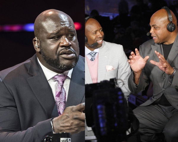 Shaq, Kenny Smith and Charles Barkley