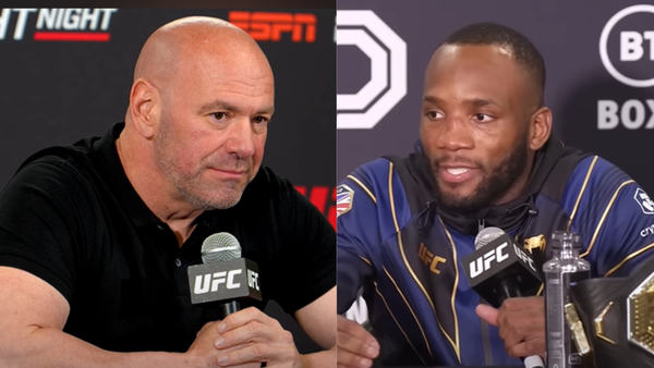 Dana White and Leon Edwards