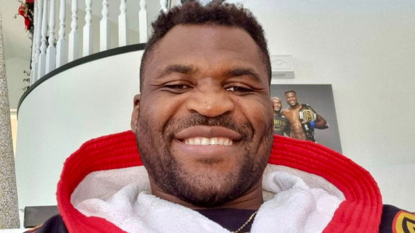 Francis Ngannou happy