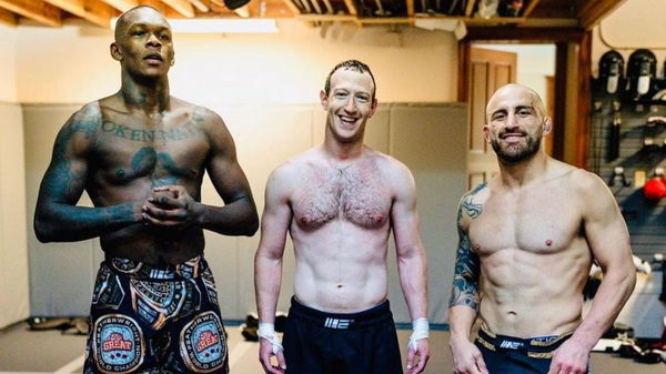 Israel Adesanya + Volk + Mark Zuckerberg