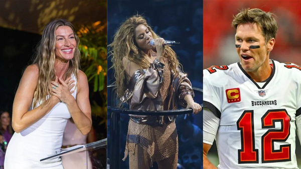 Gisele Bündchen, Shakira and Tom Brady