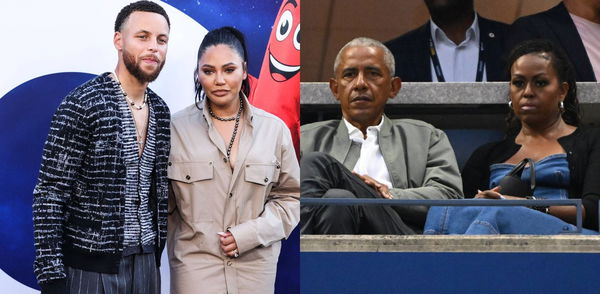 Stephen Curry, Ayesha Curry, Barak Obama, Michelle Obama