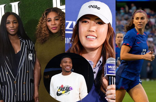 Giannis Antetocounmpo, Michelle Wie West  Serena Williams, Venus Williams, Alex Morgan,