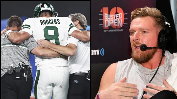 Aaron Rodgers and Pat McAfee