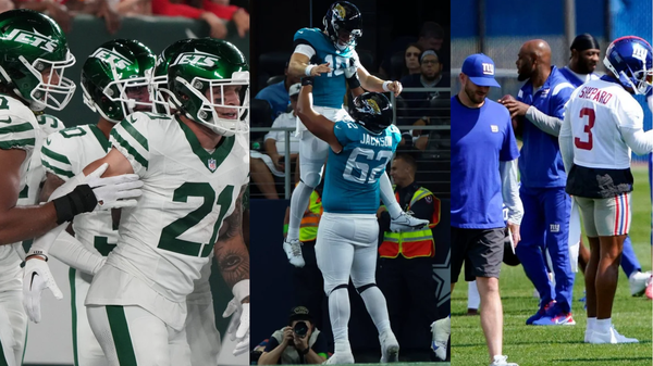 New York Jets, Jacksonville Jaguars and New York Giants