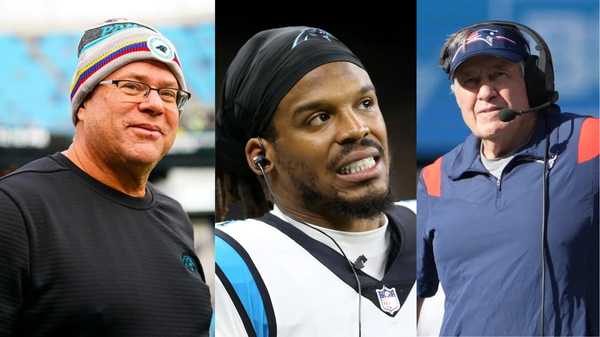 David Tepper, Cam Newton and Bill Belichick