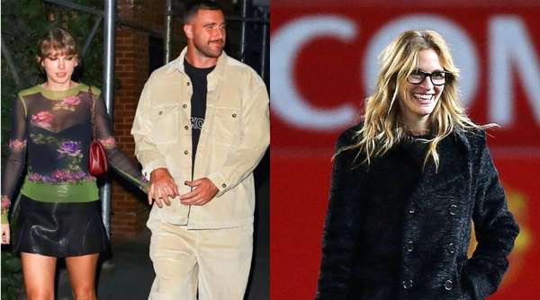 Taylor Swift, Travis Kelce and Julia Roberts