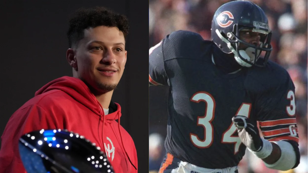 Patrick Mahomes and Walter Payton