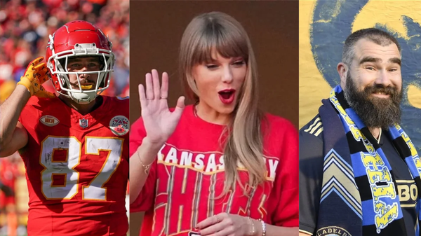 Travis Kelce, Taylor Swift, Jason Kelce