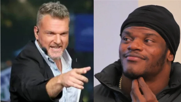 Pat McAfee and Lamar Jackson