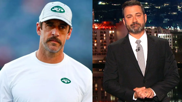 Aaron Rodgers and Jimmy Kimmel