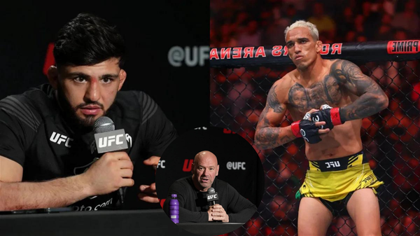 Arman Tsarukyan, Charles Oliveira. Dana White