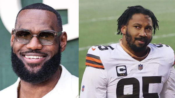 LeBron James and Myles Garrett