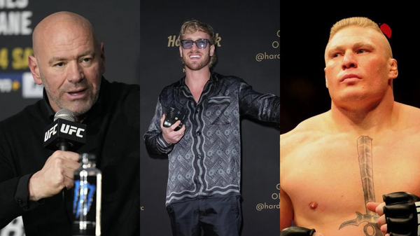 Dana White, Logan Paul, Brock Lesnar