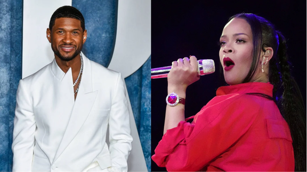 Usher and Rihanna