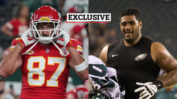 Travis Kelce and Jordan Mailata