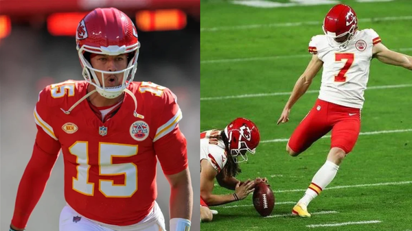 Patrick Mahomes and Harrison Butker