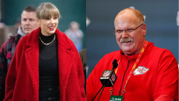 Taylor Swift and Andy Reid