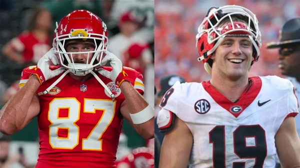 Travis Kelce and Brock Bowers