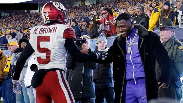 Marquise Brown and Antonio Brown